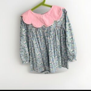 Cecil and Lou Girls Pink floral size 7